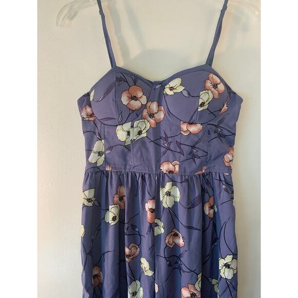 B.O.G. COLLECTIVE Women’s Indigo Blue Floral Print Jumpsuit / Size: Small - Picture 6 of 14